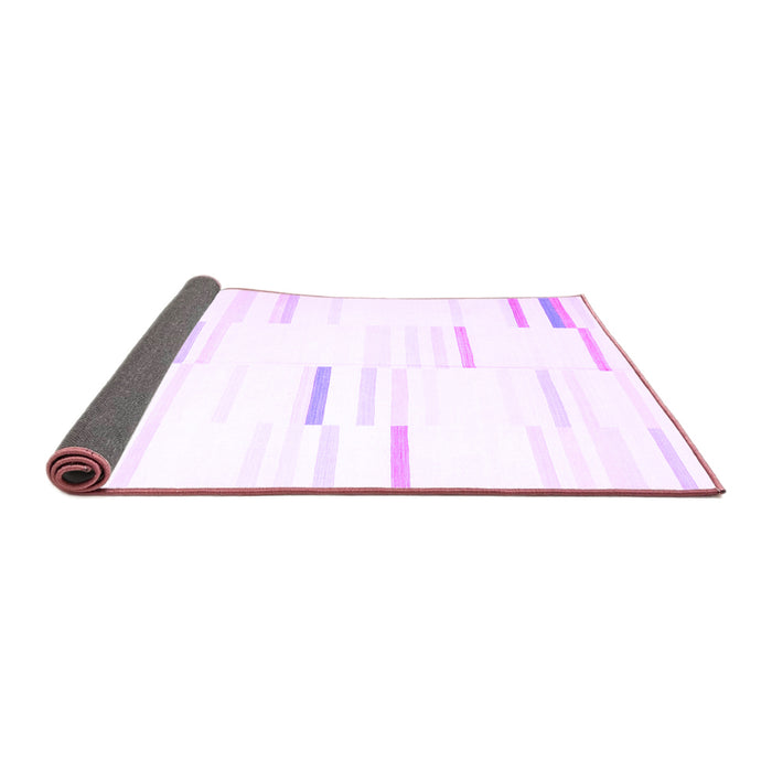Sideview of Solid Purple Modern Rug, con555pur