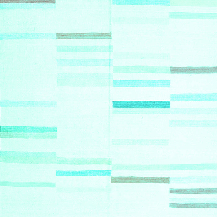 Machine Washable Solid Turquoise Modern Area Rugs, wshcon555turq