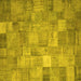 Square Patchwork Yellow Transitional Rug, con556yw