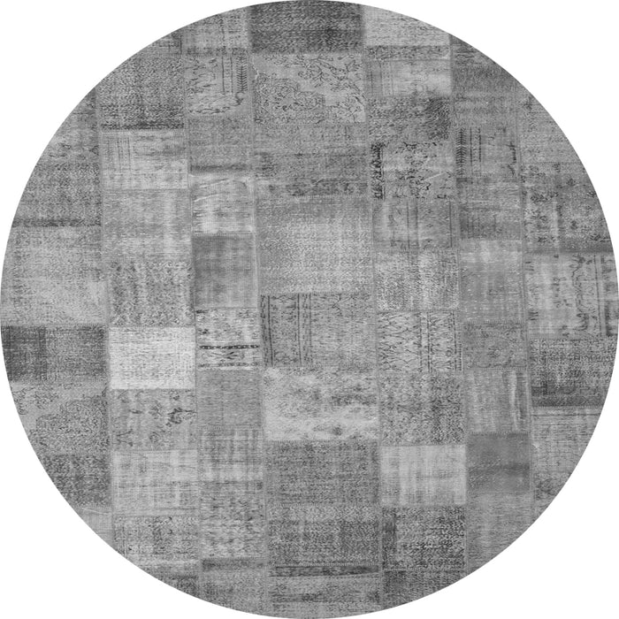 Square Patchwork Gray Transitional Rug, con556gry