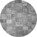 Square Patchwork Gray Transitional Rug, con556gry