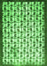 Serging Thickness of Machine Washable Abstract Green Contemporary Area Rugs, wshcon557grn