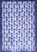 Abstract Blue Contemporary Rug, con557blu