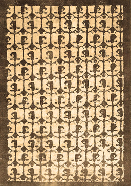 Abstract Brown Contemporary Rug, con557brn