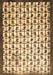 Machine Washable Abstract Brown Contemporary Rug, wshcon557brn