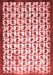 Abstract Red Contemporary Area Rugs