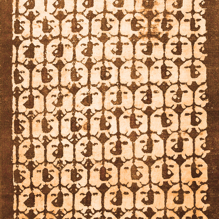 Abstract Orange Contemporary Rug, con557org