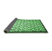 Sideview of Abstract Emerald Green Contemporary Rug, con557emgrn