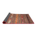 Thickness of Contemporary Fire Brick Red Oriental Rug, con558