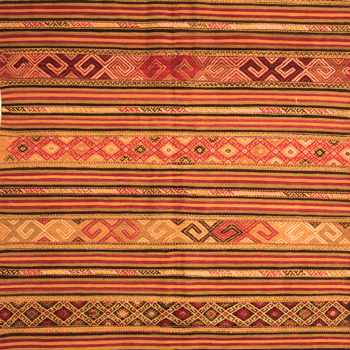 Serging Thickness of Machine Washable Oriental Orange Traditional Area Rugs, wshcon558org