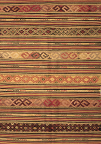Oriental Brown Traditional Rug, con558brn