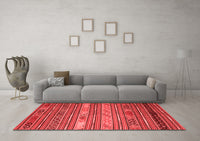 Machine Washable Oriental Red Traditional Rug, wshcon558red