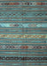 Machine Washable Oriental Light Blue Traditional Rug, wshcon558lblu