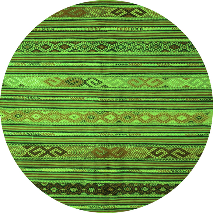 Machine Washable Oriental Green Traditional Area Rugs, wshcon558grn