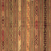 Square Oriental Brown Traditional Rug, con558brn