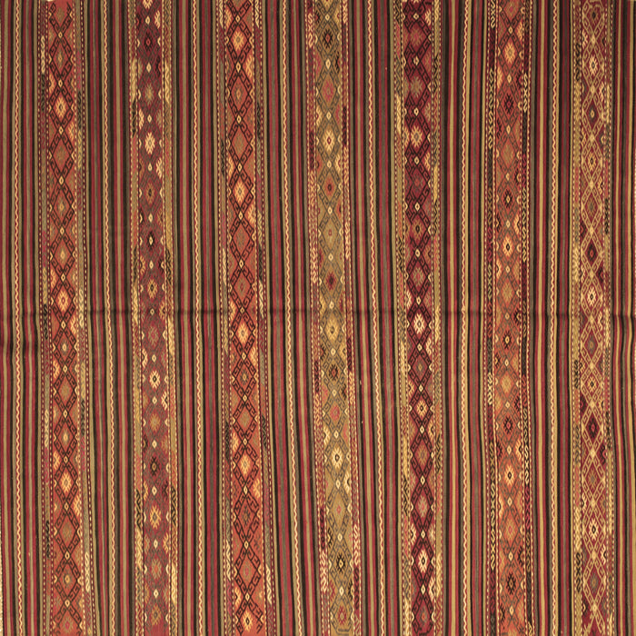 Square Machine Washable Oriental Brown Traditional Rug, wshcon559brn