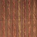 Square Machine Washable Oriental Brown Traditional Rug, wshcon559brn