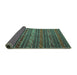 Sideview of Oriental Turquoise Traditional Rug, con559turq