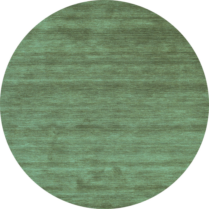 Round Abstract Light Blue Contemporary Rug, con55lblu
