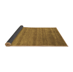 Sideview of Abstract Brown Contemporary Rug, con55brn