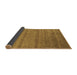 Sideview of Abstract Brown Contemporary Rug, con55brn