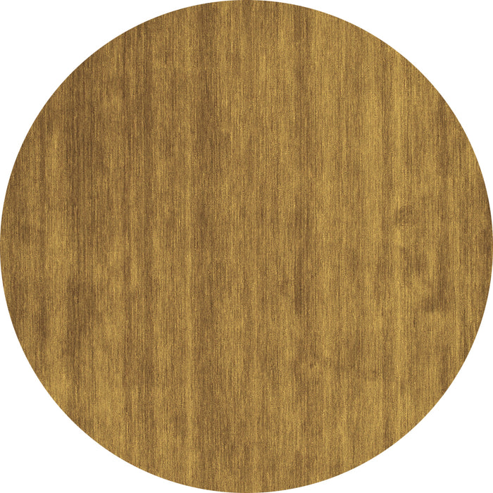 Round Abstract Brown Contemporary Rug, con55brn