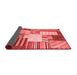 Patchwork Red Transitional Area Rugs