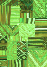 Patchwork Green Transitional Rug, con560grn