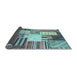 Sideview of Patchwork Light Blue Transitional Rug, con560lblu