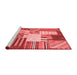 Transitional Red Washable Rugs