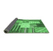 Sideview of Patchwork Emerald Green Transitional Rug, con560emgrn