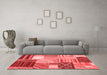 Transitional Red Washable Rugs