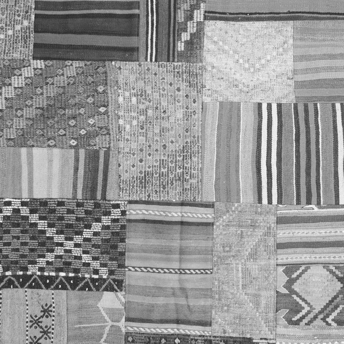 Patchwork Gray Transitional Rug, con561gry