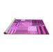 Sideview of Machine Washable Patchwork Purple Transitional Area Rugs, wshcon561pur