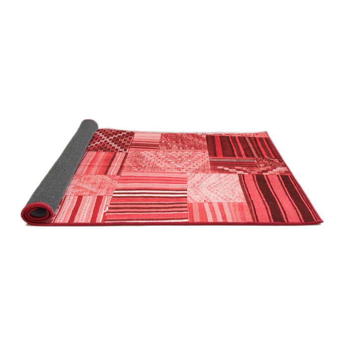 Patchwork Red Transitional Area Rugs