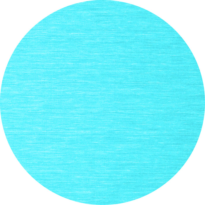 Round Abstract Light Blue Contemporary Rug, con562lblu