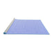 Sideview of Machine Washable Abstract Blue Contemporary Rug, wshcon562blu