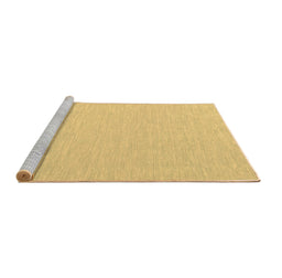 Sideview of Machine Washable Abstract Brown Contemporary Rug, wshcon562brn