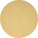 Round Abstract Brown Contemporary Rug, con563brn