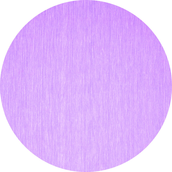 Round Abstract Purple Contemporary Rug, con563pur