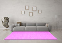 Machine Washable Abstract Pink Contemporary Rug, wshcon563pnk
