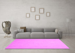 Machine Washable Abstract Pink Contemporary Rug in a Living Room, wshcon564pnk