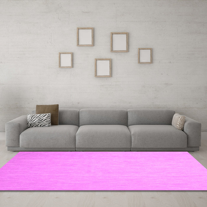 Machine Washable Abstract Pink Contemporary Rug in a Living Room, wshcon564pnk