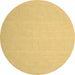 Round Abstract Brown Contemporary Rug, con564brn