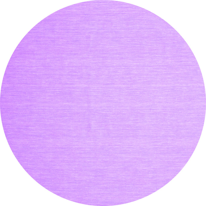 Round Abstract Purple Contemporary Rug, con564pur