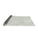 Thickness of Contemporary Silver Gray Modern Rug, con565