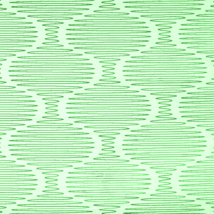 Square Machine Washable Abstract Emerald Green Contemporary Area Rugs, wshcon565emgrn