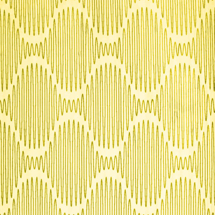 Square Abstract Yellow Contemporary Rug, con565yw
