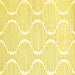 Square Abstract Yellow Contemporary Rug, con565yw