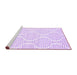 Sideview of Machine Washable Abstract Purple Contemporary Area Rugs, wshcon565pur